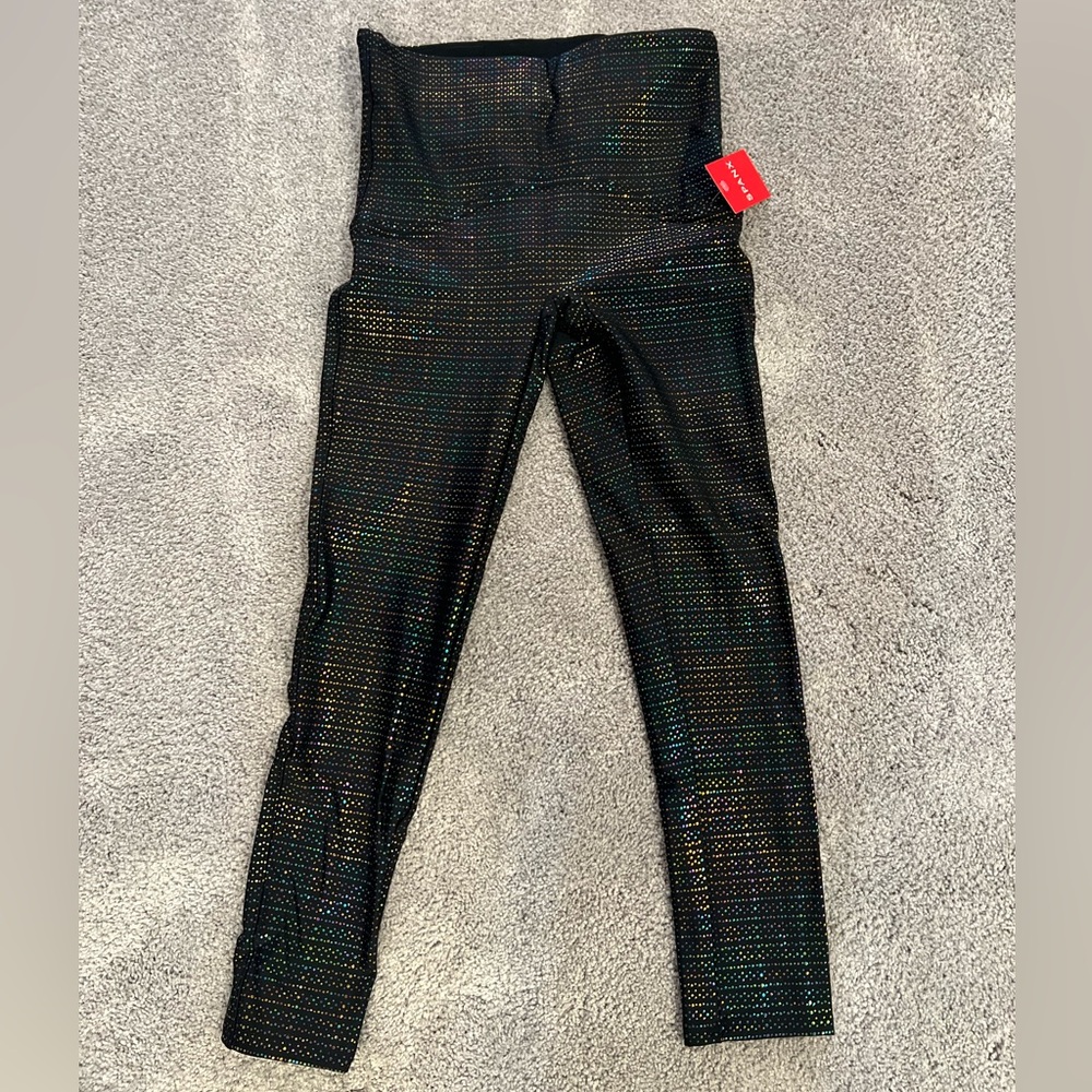 7/8 Spanx legging, metallic mist